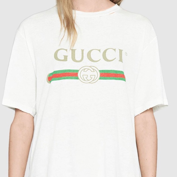 Gucci Tops - Oversize T-shirt with Gucci logo